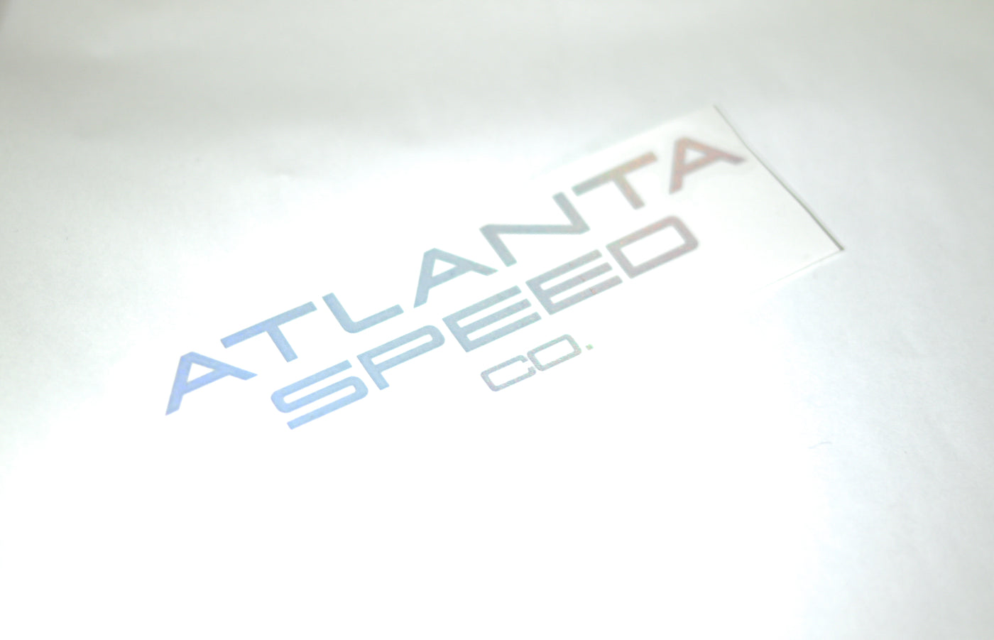 Atlanta Speed Company Letter Decal
